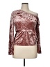 StyleStalker Burgundy Long Sleeve Blouse Size XL (estimated) - photo 1