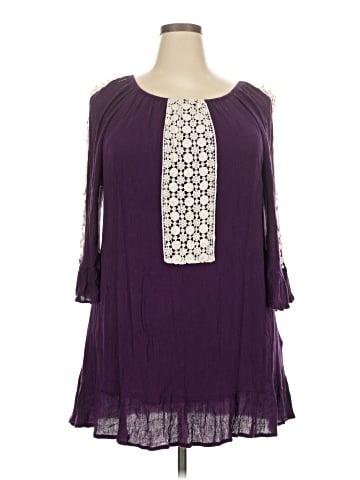 Indigo Soul 3/4 Sleeve Blouse (view 1)