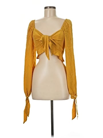 Stone Cold Fox Long Sleeve Silk Top (view 1)