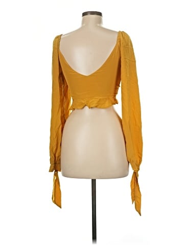 Stone Cold Fox Long Sleeve Silk Top (view 2)