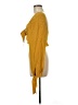 Stone Cold Fox 100% Silk Yellow Long Sleeve Silk Top Size Med (2) - photo 5