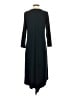 Sun Kim Solid Black Casual Dress Size XS - photo 2