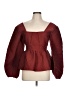 Jonathan Simkhai Red 3/4 Sleeve Blouse Size 10 - photo 1