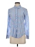 Vineyard Vines 100% Cotton Checkered-gingham Blue Long Sleeve Button-Down Shirt Size 4 - photo 1
