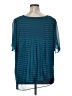 Stylus 100% Polyester Teal Short Sleeve Blouse Size 1X - photo 2
