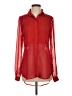 Free People 100% Polyester Red Long Sleeve Blouse Size XS - photo 1