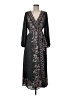 Max Studio 100% Polyester Paisley Black Casual Dress Size M - photo 1