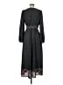 Max Studio 100% Polyester Paisley Black Casual Dress Size M - photo 2