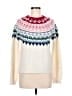 Marine Layer Argyle White Pullover Sweater Size M - photo 1