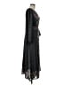 Max Studio 100% Polyester Paisley Black Casual Dress Size M - photo 4