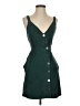 Sequin Hearts Solid Green Casual Dress Size XS - photo 1