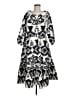 Chico's Paisley Silver Casual Dress Size Med (1) - photo 1