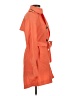 Vince Camuto 100% Polyester Orange Trenchcoat Size XS - photo 4
