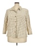 Studio Works 100% Cotton Houndstooth Ivory Blazer Size 2X - photo 1