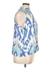 Ella 100% Viscose Blue Sleeveless Blouse Size 1X - photo 4