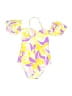 BCBGeneration Print Yellow One Piece Swimsuit Size XS - photo 1