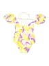 BCBGeneration Print Yellow One Piece Swimsuit Size XS - photo 2