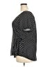 Socialite Polka Dots Black Short Sleeve Blouse Size 2X - photo 5