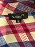 Tolani 100% Rayon Plaid Blue Long Sleeve Button-Down Shirt Size M - photo 7