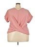 Unbranded Pink Short Sleeve Blouse Size 4X - photo 1