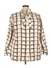 Talbots Tweed Ivory 3/4 Sleeve Button-Down Shirt Size 3X(22-24) - photo 1