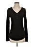 Time and Tru Black Long Sleeve Henley Size M - photo 1