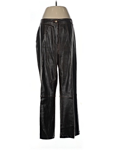 St. John by Marie Gray Leather Pants (view 1)