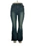 Romwe Hearts Blue Jeans Size 1X - photo 1