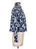 Gilber Gilmore 100% Cotton Floral Blue Long Sleeve Blouse Size M - photo 4