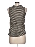 Dorothy Perkins 100% Polyester Houndstooth Black Sleeveless Blouse Size 10 - photo 2