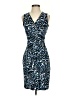 Lark & Ro Animal Print Blue Cocktail Dress Size 2 - photo 1