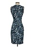 Lark & Ro Animal Print Blue Cocktail Dress Size 2 - photo 2