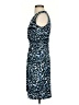 Lark & Ro Animal Print Blue Cocktail Dress Size 2 - photo 5