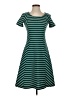 Talbots Stripes Teal Casual Dress Size XS - photo 1