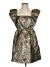 Fanco 100% Polyester Metallic Gold Cocktail Dress Size S - photo 1