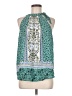 Q&A 100% Polyester Green Sleeveless Blouse Size M - photo 1