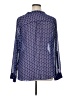 a.n.a. A New Approach 100% Polyester Print Blue Long Sleeve Blouse Size 1X - photo 2