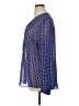 a.n.a. A New Approach 100% Polyester Print Blue Long Sleeve Blouse Size 1X - photo 5
