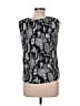 Le Pleat 100% Polyester Black Sleeveless Blouse Size L - photo 2
