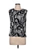 Le Pleat 100% Polyester Black Sleeveless Blouse Size L - photo 1