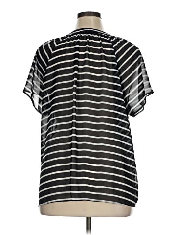 a.n.a. A New Approach Short Sleeve Blouse (view 2)