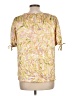Wrapper Gold Short Sleeve Blouse Size L - photo 2
