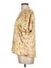 Wrapper Gold Short Sleeve Blouse Size L - photo 5