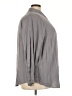 Torrid 100% Rayon Solid Gray Long Sleeve Button-Down Shirt Size 3X Plus (3) - photo 4