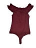 Bebe Burgundy Bodysuit Size S - photo 2