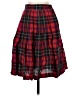 Gap 100% Rayon Plaid Red Casual Skirt Size 5 - 6 - photo 1