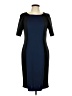 9&Co. Color Block Blue Cocktail Dress Size 10 - photo 1