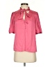 Paige Pink Short Sleeve Blouse Size XS - photo 1