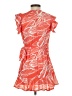 Aqua 100% Polyester Orange Casual Dress Size S - photo 2