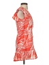 Aqua 100% Polyester Orange Casual Dress Size S - photo 4